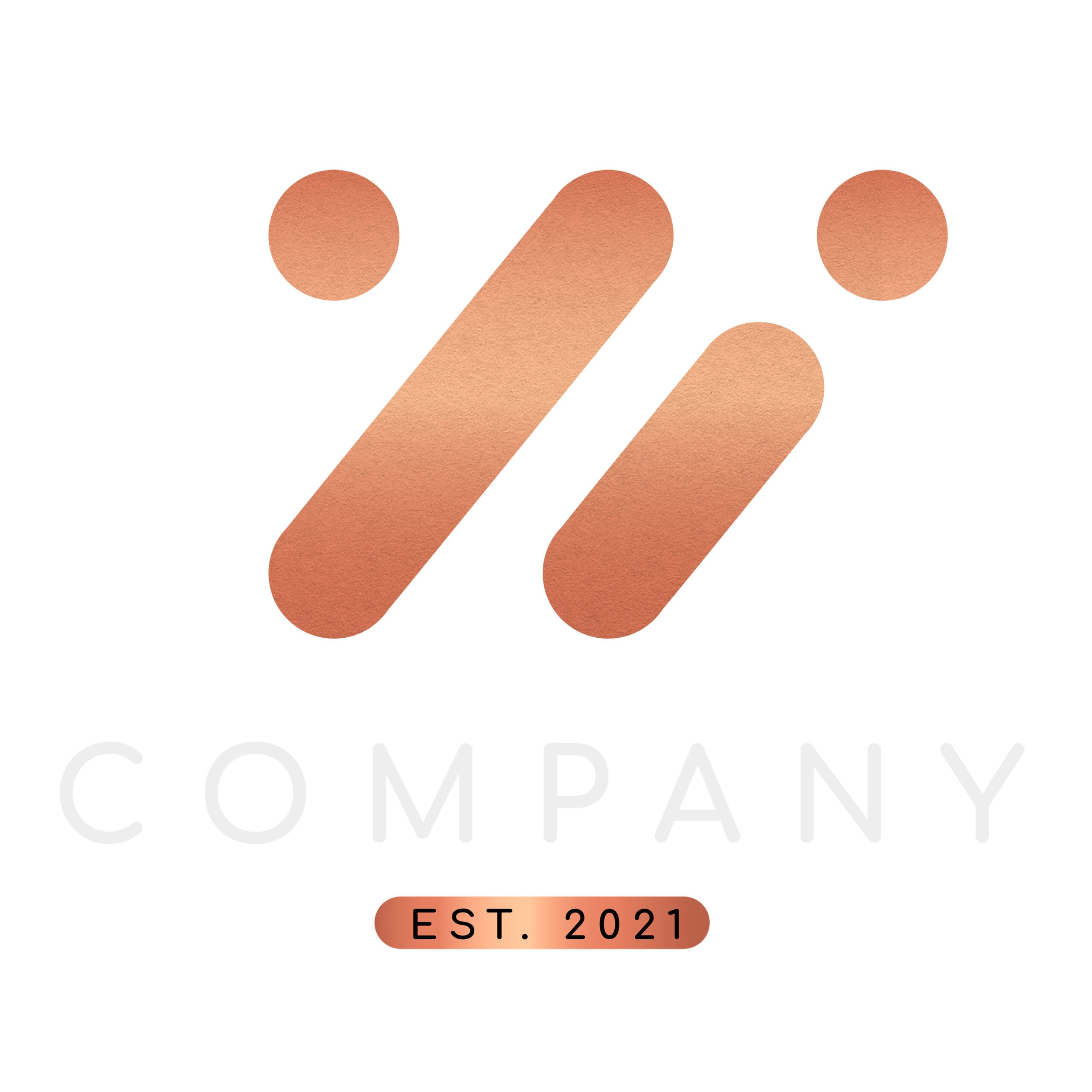 Elegant business logo transparent png with W letter design